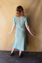 Load image into Gallery viewer, 1930s crochet dress . vintage 30s dress . size m to l