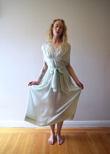 1930s silk gown . vintage 30s slip dress . size medium to large