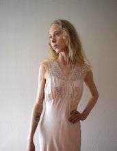 Load image into Gallery viewer, 1930s bias cut slip dress . vintage 30s silk gown . size xs to s/m