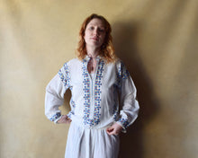 Load image into Gallery viewer, 1920s embroidered set . 20s folk Hungarian dress . size xs to s