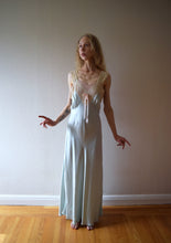 Load image into Gallery viewer, 1940s silk nightgown . vintage 40s bias cut slip dress . size small to medium
