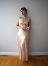 Load image into Gallery viewer, 1940s bias cut gown . vintage silk nightgown . size small to s/m