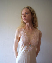 Load image into Gallery viewer, 1930s silk satin gown . vintage slip dress . size xs to medium