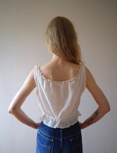 Load image into Gallery viewer, Antique corset cover . vintage Edwardian era cotton top . size small to xl