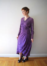 Load image into Gallery viewer, Vintage 1940s Adele Simpson star studded dress . size medium to large