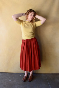 1940s gabardine skirt . vintage 40s skirt . size s