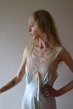 Load image into Gallery viewer, 1940s silk nightgown . vintage 40s bias cut slip dress . size small to medium