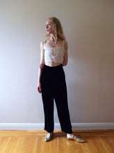 Load image into Gallery viewer, Antique net and lace top . vintage lingerie . size xxs to xs/small