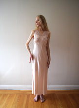 Load image into Gallery viewer, 1930s bias cut slip dress . vintage 30s silk gown . size xs to s/m