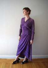 Load image into Gallery viewer, Vintage 1940s Adele Simpson star studded dress . size medium to large
