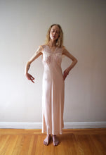 Load image into Gallery viewer, 1930s bias cut slip dress . vintage 30s silk gown . size xs to s/m