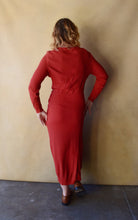 Load image into Gallery viewer, 1930s rayon dress . vintage 30s dress . size s/m to m