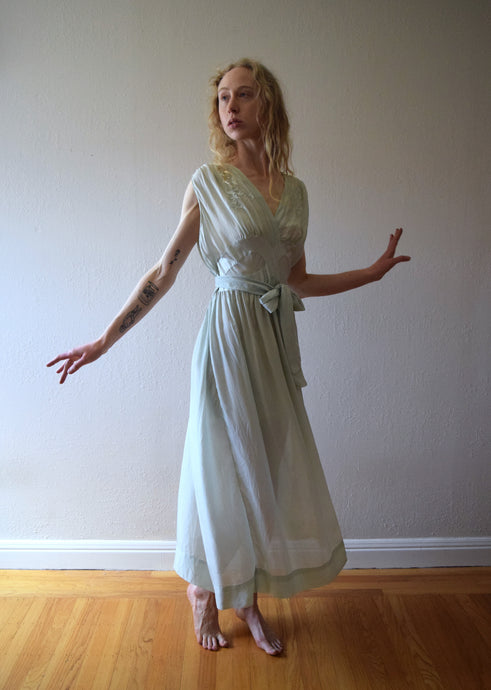1930s silk gown . vintage 30s slip dress . size medium to large