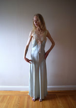 Load image into Gallery viewer, 1940s silk nightgown . vintage 40s bias cut slip dress . size small to medium
