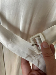 1930s bias cut wedding dress . vintage 30s gown . size small to medium