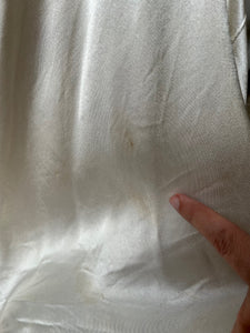 1930s wedding dress . bias cut wedding gown . size xs to xs/small