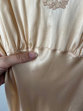 Load image into Gallery viewer, 1930s silk satin lingerie gown . vintage slip dress . size xs to small