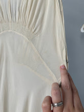 Load image into Gallery viewer, 1930s silk chiffon gown . vintage bias cut dress .size xs to small
