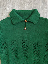 Load image into Gallery viewer, 1930s 1940s knit dress set . wool knitwear . size small to medium
