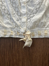 Load image into Gallery viewer, Antique corset cover . antique lingerie top . size xxs to xs