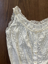 Load image into Gallery viewer, Antique corset cover . antique lingerie top . size xxs to xs