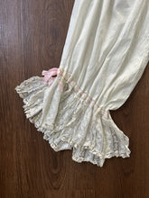 Load image into Gallery viewer, Antique bloomers with lace cuffs and ribbons . size xs to small