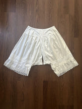 Load image into Gallery viewer, Antique bloomers . split drawer bloomers . size medium