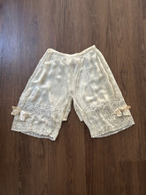 Load image into Gallery viewer, Antique silk bloomers . silk chiffon and lace lingerie . size xs to medium