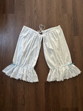 Load image into Gallery viewer, Antique split draw bloomers with ribbons . size large to xxxl