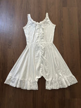 Load image into Gallery viewer, Antique combination . Edwardian era romper . size small to medium