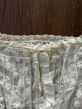 Load image into Gallery viewer, Antique lace corset cover . vintage lace top . size xs to small
