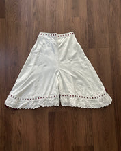 Load image into Gallery viewer, Antique bloomers . wide leg lingerie with ribbons . size small to m/l