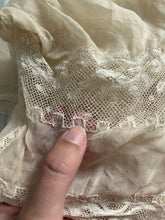 Load image into Gallery viewer, Antique silk bloomers . silk chiffon and lace lingerie . size xs to medium