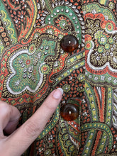 Load image into Gallery viewer, 1930s 1930s liquid satin blouse . vintage rayon top . size xs to small