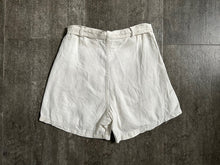 Load image into Gallery viewer, 1930s linen shorts . vintage 30s shorts . size xs to s