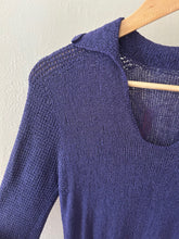 Load image into Gallery viewer, 1930s rayon knit dress . vintage knitwear . size xs to s/m