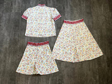 Load image into Gallery viewer, 1930s playsuit set . vintage 30s top shorts and skirt . size s to m