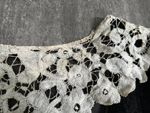 Load image into Gallery viewer, 1930s sheer gown . vintage 30s black dress . size m to l