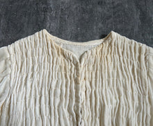 Load image into Gallery viewer, 1930s 1940s silk velvet top . cream velvet blouse . size s to s/m
