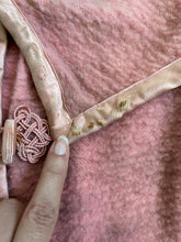 Load image into Gallery viewer, 1900s antique flannel jacket . pink knit bodice top . size s