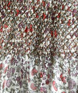 Vintage 1970s silk gown . Treacy Lowe dress . size xs to small
