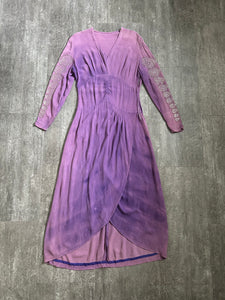 Vintage 1940s Adele Simpson star studded dress . size medium to large