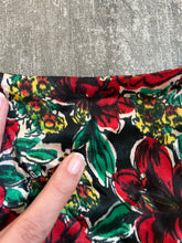 Load image into Gallery viewer, 1940s floral satin gown . vintage dress . size xs