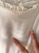 Load image into Gallery viewer, 1930s satin wedding dress . vintage 30s bridal gown . size small to s/m
