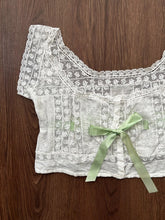 Load image into Gallery viewer, Antique lace top . 1910s lingerie top . size small to medium