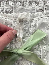Load image into Gallery viewer, Antique lace top . 1910s lingerie top . size small to medium