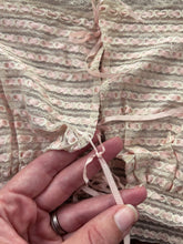 Load image into Gallery viewer, 1910s antique net lace camisole with ribbon . size xxs to xs