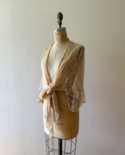Load image into Gallery viewer, 1930s silk chiffon and lace bolero jacket . flexible size
