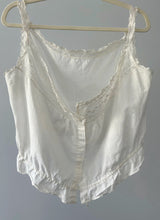 Load image into Gallery viewer, Antique corset cover with lace trim . size medium to large