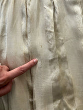Load image into Gallery viewer, Edwardian antique skirt . 1910s striped silk satin skirt . size small to s/m